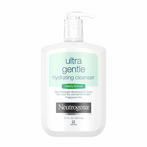 Neutrogena Ultra Gentle Hydrating Daily Facial Cleanser For Sensitive Skin, Acne, Eczema & Rosacea, Oil-Free, Soap-Free, Hypoallergenic & Non-Comedogenic Creamy Face Wash, 12 Fl. Oz 3 Neutrogena Ultra Gentle Hydrating Daily Facial Cleanser For Sensitive Skin, Acne, Eczema & Rosacea, Oil-Free, Soap-Free, Hypoallergenic & Non-Comedogenic Creamy Face Wash, 12 Fl. Oz