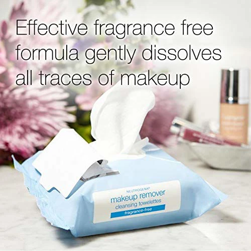 Neutrogena Cleansing Fragrance Free Makeup Remover Facial Wipes, Daily Cleansing Facial Towelettes For Waterproof Makeup, Alcohol-Free, Unscented, Value Twin Pack, 25 Count, 2 Pack 4 Neutrogena Cleansing Fragrance Free Makeup Remover Facial Wipes, Daily Cleansing Facial Towelettes For Waterproof Makeup, Alcohol-Free, Unscented, Value Twin Pack, 25 Count, 2 Pack - Image 2