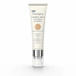 Neutrogena Healthy Skin Anti-Aging Perfector Tinted Facial Moisturizer And Retinol Treatment With Broad Spectrum SPF 20 Sunscreen With Titanium Dioxide, 40 Neutral To Tan, 1 Fl. Oz