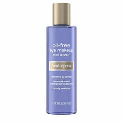 Neutrogena Gentle Oil-Free Eye Makeup Remover & Cleanser For Sensitive Eyes, Non-Greasy Makeup Remover, Removes Waterproof Mascara, Dermatologist & Ophthalmologist Tested, 8.0 Fl. Oz.
