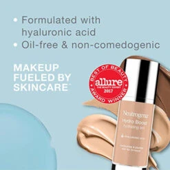 Neutrogena Hydro Boost Hydrating Tint With Hyaluronic Acid, Lightweight Water Gel Formula, Moisturizing, Oil-Free & Non-Comedogenic Liquid Foundation Makeup, 60 Natural Beige 1.0 Fl. Oz 7 Neutrogena Hydro Boost Hydrating Tint With Hyaluronic Acid, Lightweight Water Gel Formula, Moisturizing, Oil-Free & Non-Comedogenic Liquid Foundation Makeup, 60 Natural Beige 1.0 Fl. Oz -Neutrogena Shop 0449418 neutrogena hydro boost hydrating tint with hyaluronic acid lightweight water gel formula moisturizin