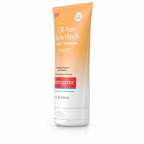 Neutrogena Oil-Free Acne Wash Cream Cleanser, 6.7 Fluid Ounce 4 Neutrogena Oil-Free Acne Wash Cream Cleanser, 6.7 Fluid Ounce - Image 2