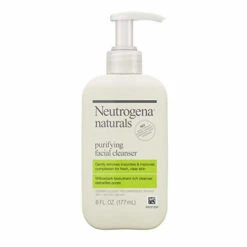 Neutrogena Naturals Purifying Daily Facial Cleanser With Natural Salicylic Acid From Willowbark Bionutrients, Hypoallergenic, Non-Comedogenic & Sulfate-, Paraben- & Phthalate-Free, 6 Fl. Oz