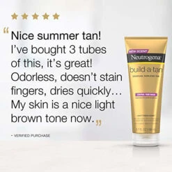 Neutrogena Build-A-Tan Gradual Sunless Tanning Lotion, Lightweight Fast-Drying Indoor Self-Tanning Body Lotion For A Healthy Glow Or Deep Tan, Sheer Natural Color, 6.7 Fl. Oz (Pack Of 3) 7 Neutrogena Build-A-Tan Gradual Sunless Tanning Lotion, Lightweight Fast-Drying Indoor Self-Tanning Body Lotion For A Healthy Glow Or Deep Tan, Sheer Natural Color, 6.7 Fl. Oz (Pack Of 3) -Neutrogena Shop 0458331 neutrogena build a tan gradual sunless tanning lotion lightweight fast drying indoor self tanning bo