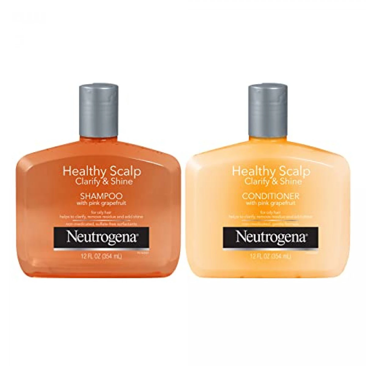 Neutrogena Exfoliating Healthy Scalp Clarify & Shine Shampoo & Conditioner For Oily Hair And Scalp, With Pink Grapefruit, PH-Balanced, Paraben & Phthalate-Free, Color-Safe, 12 Fl Oz 3 Neutrogena Exfoliating Healthy Scalp Clarify & Shine Shampoo & Conditioner For Oily Hair And Scalp, With Pink Grapefruit, PH-Balanced, Paraben & Phthalate-Free, Color-Safe, 12 Fl Oz