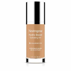 Neutrogena Hydro Boost Hydrating Tint With Hyaluronic Acid, Lightweight Water Gel Formula, Moisturizing, Oil-Free & Non-Comedogenic Liquid Foundation Makeup, 85 Honey Color 1.0 Fl. Oz