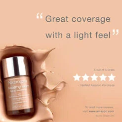 Neutrogena Healthy Skin Liquid Makeup Foundation, Broad Spectrum SPF 20 Sunscreen, Lightweight & Flawless Coverage Foundation With Antioxidant Vitamin E & Feverfew, Medium Beige, 1 Fl. Oz -Neutrogena Shop 0552351 neutrogena healthy skin liquid makeup foundation broad spectrum spf 20 sunscreen lightweight flawles