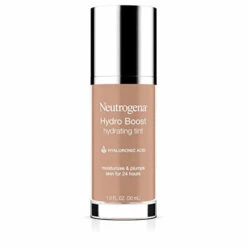 Neutrogena Hydro Boost Hydrating Tint With Hyaluronic Acid, Lightweight Water Gel Formula, Moisturizing, Oil-Free & Non-Comedogenic Liquid Foundation Makeup, 50 Soft Beige, 1.0 Fl. Oz