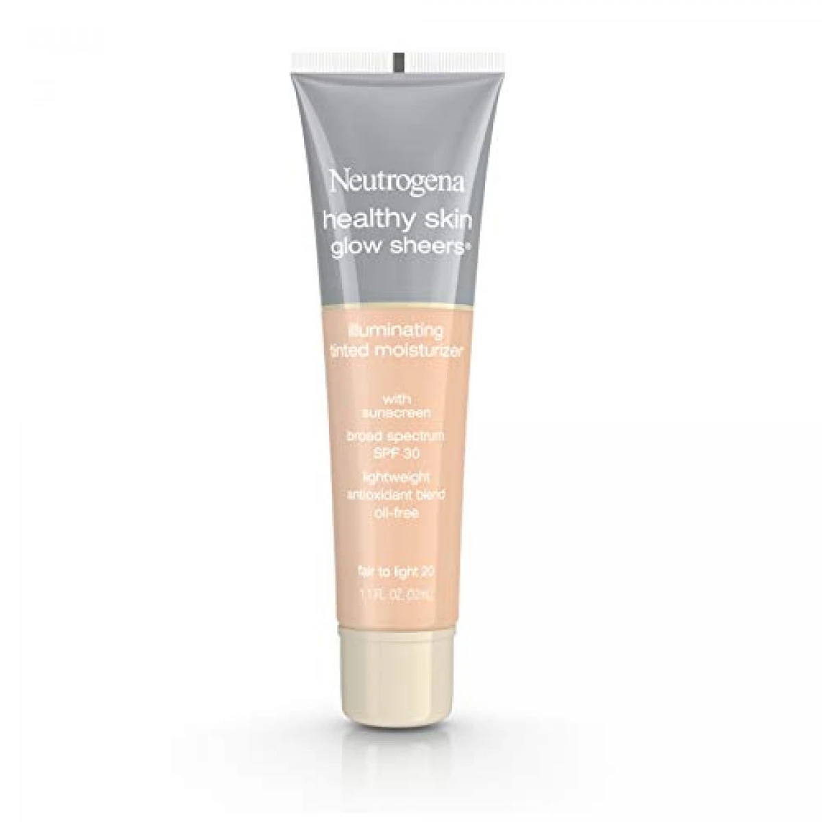 Neutrogena Healthy Skin Glow Sheers Tinted Moisturizer, Oil-Free & Non-Greasy Moisturizer With Antioxidant Vitamins A, C, And E, Broad Spectrum SPF 30 Sunscreen, Fair To Light 20, 1.1 Oz (Pack Of 2) 4 Neutrogena Healthy Skin Glow Sheers Tinted Moisturizer, Oil-Free & Non-Greasy Moisturizer With Antioxidant Vitamins A, C, And E, Broad Spectrum SPF 30 Sunscreen, Fair To Light 20, 1.1 Oz (Pack Of 2) - Image 2