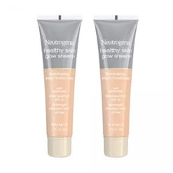 Neutrogena Healthy Skin Glow Sheers Tinted Moisturizer, Oil-Free & Non-Greasy Moisturizer With Antioxidant Vitamins A, C, And E, Broad Spectrum SPF 30 Sunscreen, Fair To Light 20, 1.1 Oz (Pack Of 2)