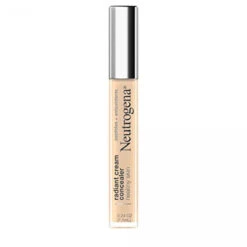 Neutrogena Healthy Skin Radiant Brightening Cream Concealer With Peptides & Vitamin E Antioxidant, Lightweight Perfecting Concealer, Non-Comedogenic, Ivory Light 01 With Neutral Undertones, 0.24 Oz