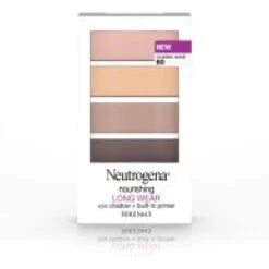 Neutrogena Nourishing Long Wear Eye Shadow + Built-In Primer, 10 Cool Plum,.24 Oz.