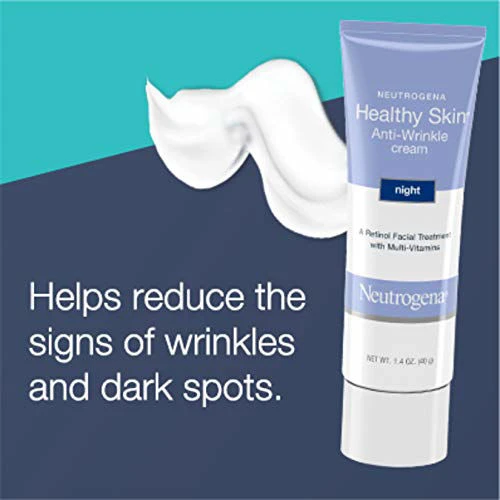 Neutrogena Healthy Skin Anti-Wrinkle Retinol Night Cream With Vitamin E And Vitamin B5 - Night Moisturizer Cream With Retinol, Vitamin E, Vitamin B5, Glycerin, 1.4 Oz 5 Neutrogena Healthy Skin Anti-Wrinkle Retinol Night Cream With Vitamin E And Vitamin B5 - Night Moisturizer Cream With Retinol, Vitamin E, Vitamin B5, Glycerin, 1.4 Oz - Image 3