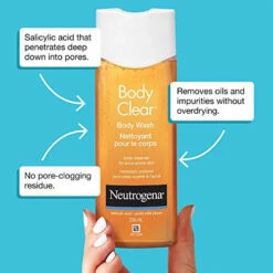 Neutrogena Body Clear Body Wash For Clean, Clear Skin, 8.5 Ounce -Neutrogena Shop 0947324 neutrogena body clear body wash for clean clear skin 85 ounce