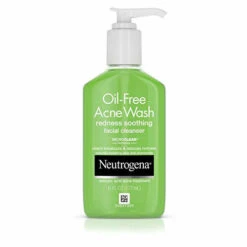 Neutrogena Oil-Free Acne And Redness Facial Cleanser, Soothing Face Wash With Salicylic Acid Acne Medicine, Aloe, And Chamomile To Reduce Facial Redness, 6 Fl. Oz