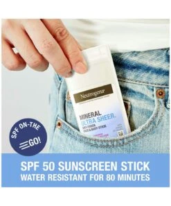 Neutrogena Ultra Sheer® Face & Body Mineral Sunscreen Stick Broad Spectrum SPF 50 -Neutrogena Shop 6810274 carousel3 min