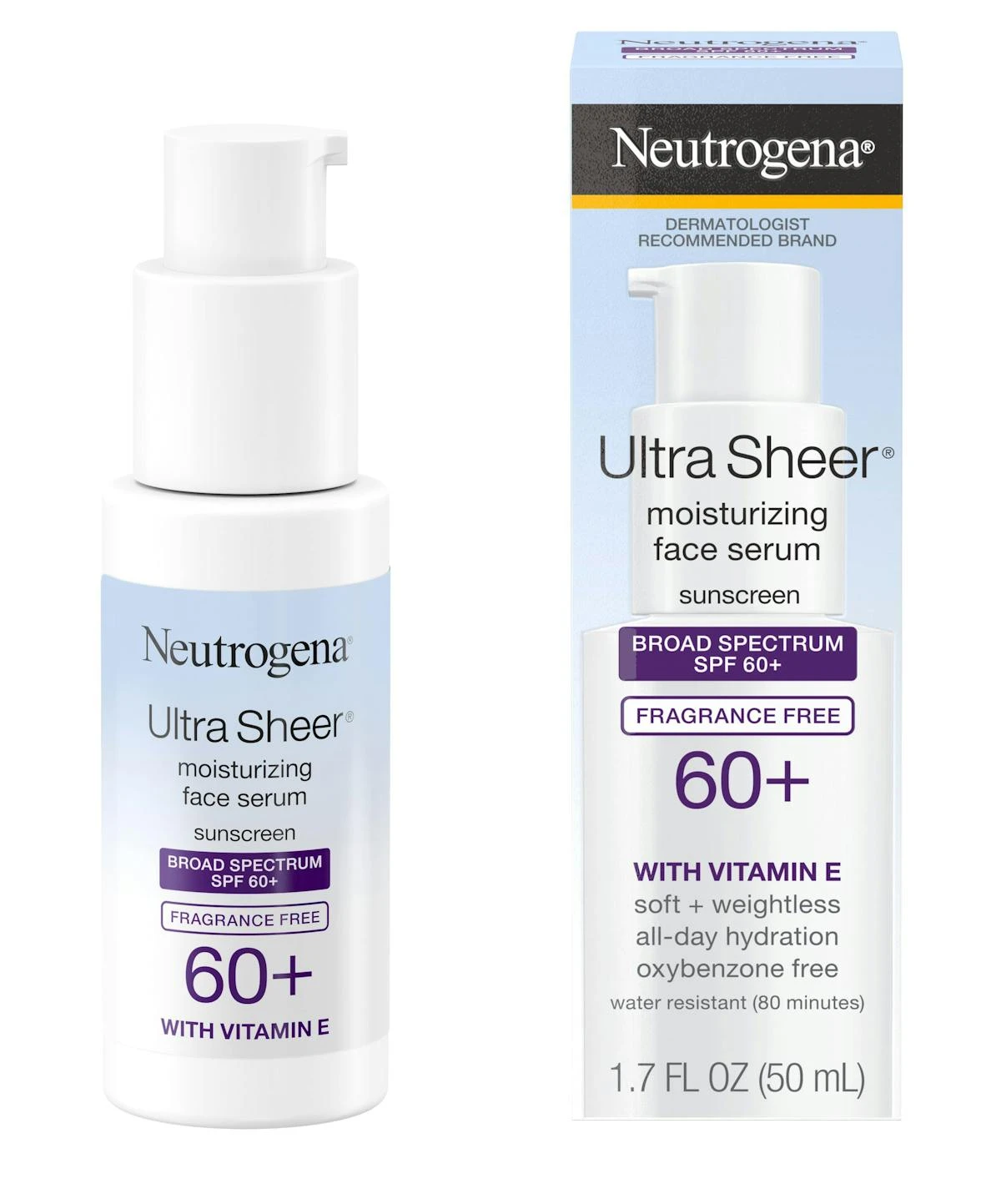 Neutrogena Ultra Sheer® Oil-Free Face Serum With Vitamin E SPF 60+ 5 Neutrogena Ultra Sheer® Oil-Free Face Serum With Vitamin E SPF 60+ - Image 3
