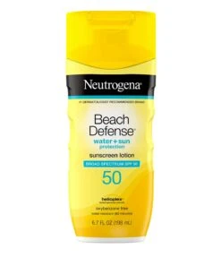 Neutrogena Shop 20 Neutrogena Beach Defense® Water + Sun Protection Sunscreen Lotion Broad Spectrum SPF 50