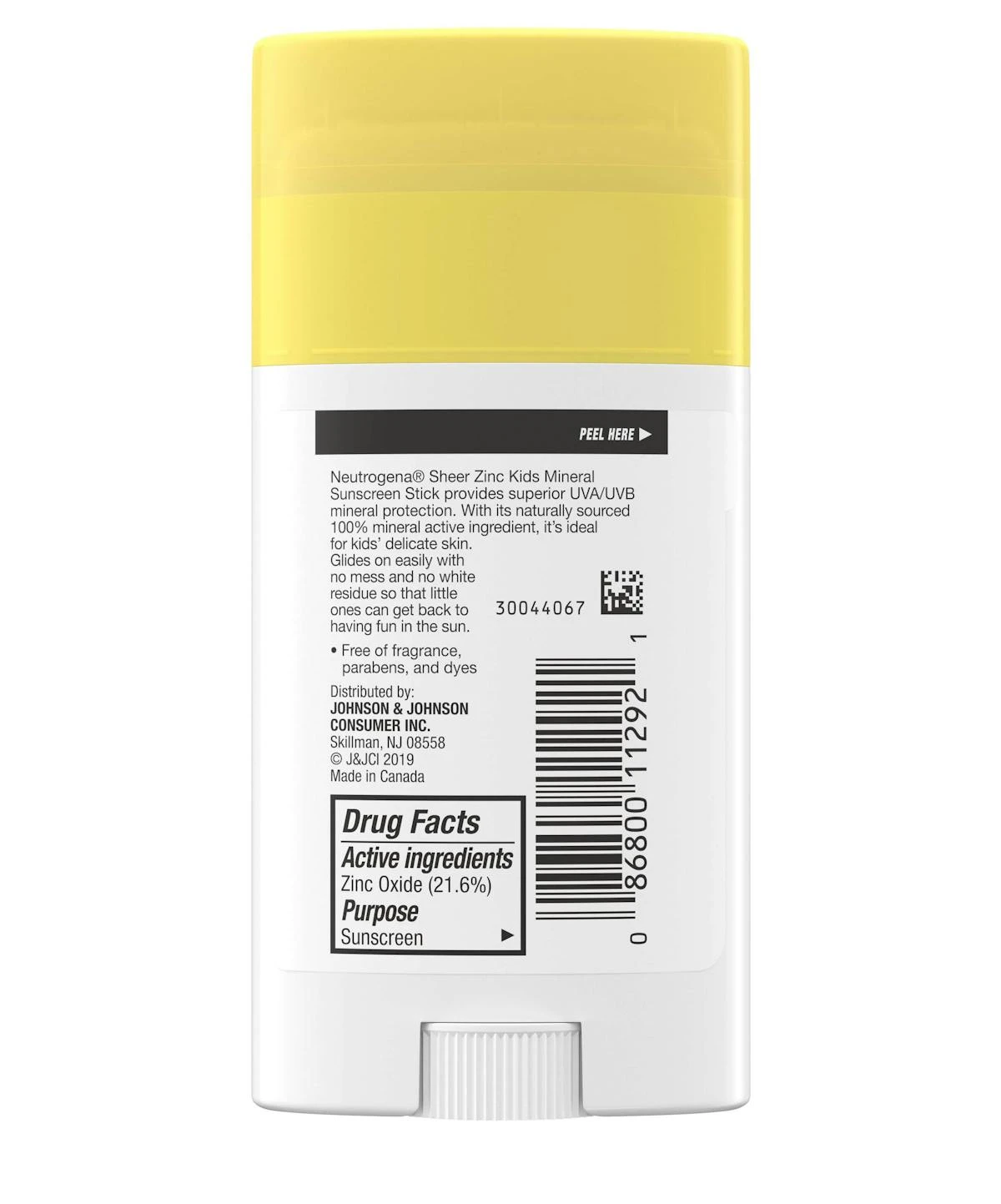 Neutrogena Sheer Zinc Kids Mineral Sunscreen Stick Broad Spectrum SPF 50+ 4 Neutrogena Sheer Zinc Kids Mineral Sunscreen Stick Broad Spectrum SPF 50+ - Image 2