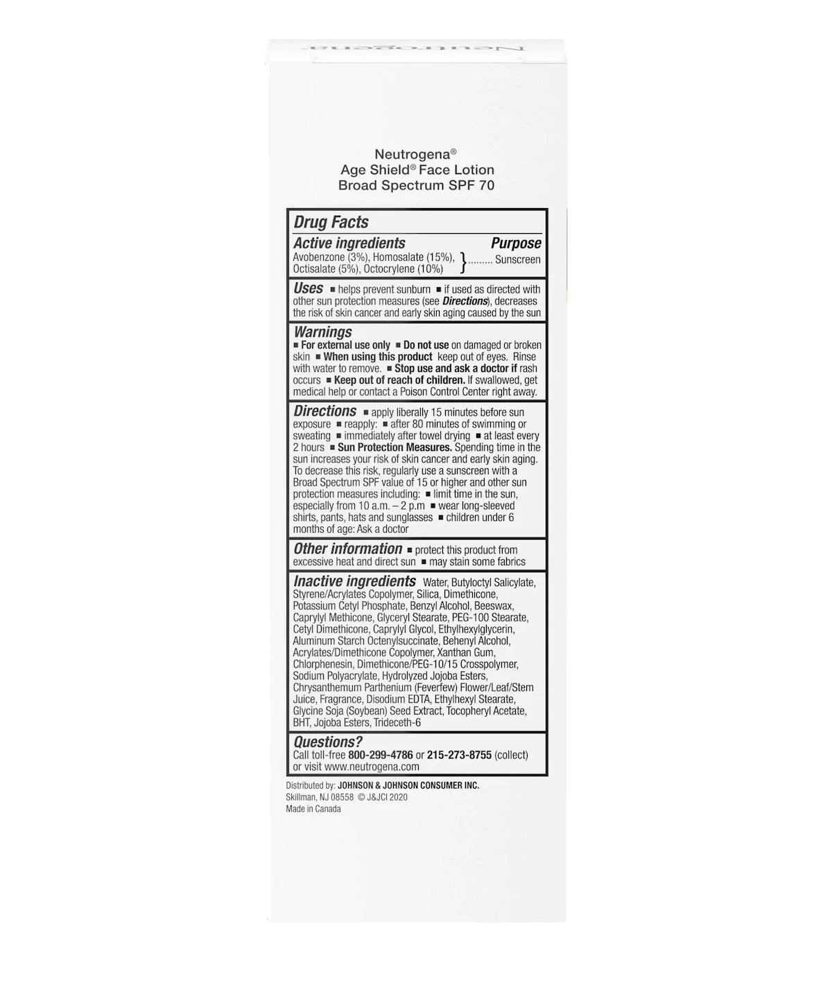 Neutrogena Age Shield® Face Oil-Free Oxybenzone-Free Sunscreen Broad Spectrum SPF 70 8 Neutrogena Age Shield® Face Oil-Free Oxybenzone-Free Sunscreen Broad Spectrum SPF 70 - Image 6