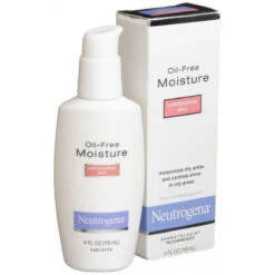 Neutrogena Oil Free Moisture Glycerin Face Moisturizer & Neck Cream Derived From Castor Oil, Lightweight, Oil Absorbing, Soft Natural Matte Finish Facial Moisturizer Lotion, 4 Fl. Oz (Pack Of 2) -Neutrogena Shop 701296355859 2