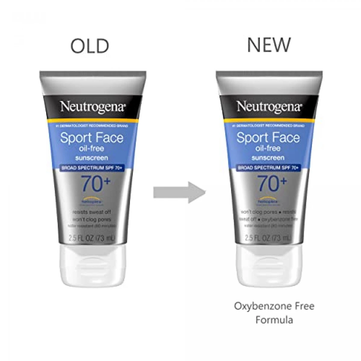 Neutrogena Sport Face Oil-Free Lotion Sunscreen With Broad Spectrum SPF 70+, Sweatproof & Waterproof Active Sunscreen, 2.5 Fl. Oz 4 Neutrogena Sport Face Oil-Free Lotion Sunscreen With Broad Spectrum SPF 70+, Sweatproof & Waterproof Active Sunscreen, 2.5 Fl. Oz - Image 2