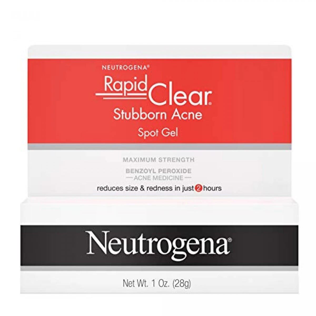 Neutrogena Rapid Clear Stubborn Acne Spot Treatment Gel With Maximum Strength 10% Benzoyl Peroxide Acne Treatment Medication, Pimple Cream For Acne Prone Skin Care, 1 Oz 4 Neutrogena Rapid Clear Stubborn Acne Spot Treatment Gel With Maximum Strength 10% Benzoyl Peroxide Acne Treatment Medication, Pimple Cream For Acne Prone Skin Care, 1 Oz - Image 2