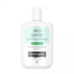 Neutrogena Ultra Gentle Hydrating Daily Facial Cleanser For Sensitive Skin, Oil-Free, Soap-Free, Hypoallergenic & Non-Comedogenic Creamy Face Wash,12 Fl Oz (Pack Of 1)