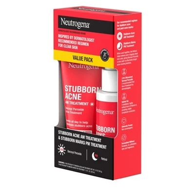 Neutrogena Stubborn Acne Morning Face And Night Treatment - Value Pack - 2pc 5 Neutrogena Stubborn Acne Morning Face And Night Treatment - Value Pack - 2pc - Image 3