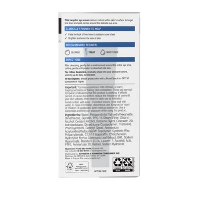 Neutrogena Rapid Wrinkle Repair Eye Cream With Hyaluronic Acid - 0.5 Fl Oz 5 Neutrogena Rapid Wrinkle Repair Eye Cream With Hyaluronic Acid - 0.5 Fl Oz - Image 3