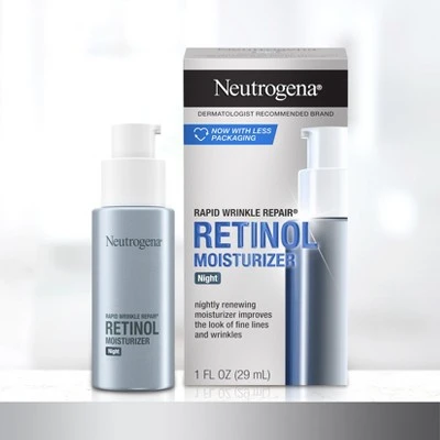 Neutrogena Rapid Wrinkle Repair Retinol Night Face Moisturizer With Hyaluronic Acid - 1 Fl Oz 4 Neutrogena Rapid Wrinkle Repair Retinol Night Face Moisturizer With Hyaluronic Acid - 1 Fl Oz - Image 2