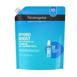 Neutrogena Hydro Boost Lightweight Hydrating Facial Cleansing Gel With Hyaluronic Acid - Refill Pouch - Scented -16 Fl Oz