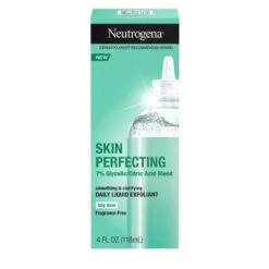Neutrogena Skin Perfecting Daily Liquid Facial Exfoliant With Glycolic And Citric Acid Blend For Oily Skin - Fragrance Free - 4 Fl Oz