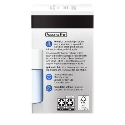 Neutrogena Rapid Wrinkle Repair Retinol Face Moisturizer Cream With Hyaluronic Acid - Fragrance Free - 1.7 Oz 11 Neutrogena Rapid Wrinkle Repair Retinol Face Moisturizer Cream With Hyaluronic Acid - Fragrance Free - 1.7 Oz - Image 9