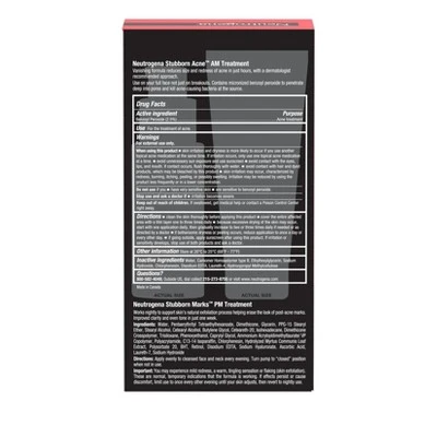 Neutrogena Stubborn Acne Morning Face And Night Treatment - Value Pack - 2pc 3 Neutrogena Stubborn Acne Morning Face And Night Treatment - Value Pack - 2pc