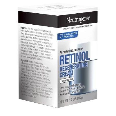 Neutrogena Rapid Wrinkle Repair Retinol Face Moisturizer Cream With Hyaluronic Acid - Fragrance Free - 1.7 Oz 9 Neutrogena Rapid Wrinkle Repair Retinol Face Moisturizer Cream With Hyaluronic Acid - Fragrance Free - 1.7 Oz - Image 7