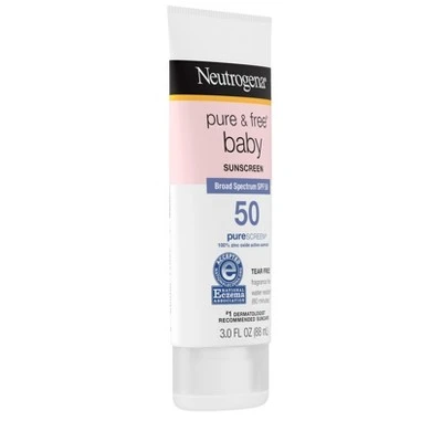 Neutrogena Pure & Free Baby Sunscreen Lotion - SPF 50 - 3 Fl Oz 6 Neutrogena Pure & Free Baby Sunscreen Lotion - SPF 50 - 3 Fl Oz - Image 4