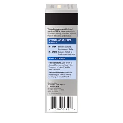 Neutrogena Rapid Wrinkle Repair Retinol Face & Neck With Hyaluronic Acid - SPF 30 - 1 Fl Oz 11 Neutrogena Rapid Wrinkle Repair Retinol Face & Neck With Hyaluronic Acid - SPF 30 - 1 Fl Oz - Image 9