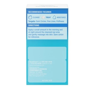 Neutrogena Hydro Boost+ Caffeine Eye Gel Cream With Hyaluronic Acid & Peptide Complex - Fragrance Free - 0.5 Oz 5 Neutrogena Hydro Boost+ Caffeine Eye Gel Cream With Hyaluronic Acid & Peptide Complex - Fragrance Free - 0.5 Oz - Image 3