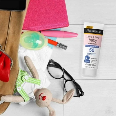 Neutrogena Pure & Free Baby Sunscreen Lotion - SPF 50 - 3 Fl Oz 3 Neutrogena Pure & Free Baby Sunscreen Lotion - SPF 50 - 3 Fl Oz