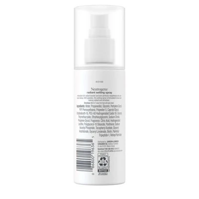 Neutrogena Healthy Skin Radiant Makeup Setting Spray With Antioxidants & Peptides For Long Lasting, Healthy Looking, Glowing Skin, 3.4 Fl Oz 3 Neutrogena Healthy Skin Radiant Makeup Setting Spray With Antioxidants & Peptides For Long Lasting, Healthy Looking, Glowing Skin, 3.4 Fl Oz - Image 2