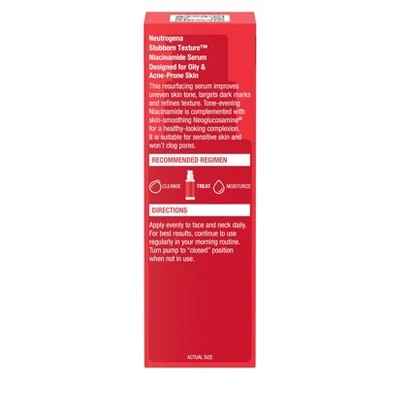 Neutrogena Stubborn Texture Serum With Niacinamide Designed For Acne-Prone - Fragrance Free - 1 Fl Oz 4 Neutrogena Stubborn Texture Serum With Niacinamide Designed For Acne-Prone - Fragrance Free - 1 Fl Oz - Image 2