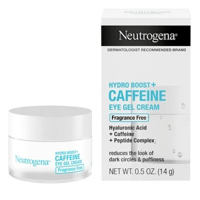 Neutrogena Hydro Boost+ Caffeine Eye Gel Cream With Hyaluronic Acid & Peptide Complex - Fragrance Free - 0.5 Oz 3 Neutrogena Hydro Boost+ Caffeine Eye Gel Cream With Hyaluronic Acid & Peptide Complex - Fragrance Free - 0.5 Oz