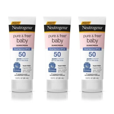 Neutrogena Pure & Free Baby Sunscreen Lotion - SPF 50 - 3 Fl Oz 10 Neutrogena Pure & Free Baby Sunscreen Lotion - SPF 50 - 3 Fl Oz - Image 8