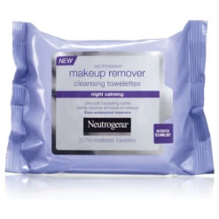 Neutrogena Makeup Remover Cleasing Towelettes, Night Calming, 25 Count (Pack Of 2)