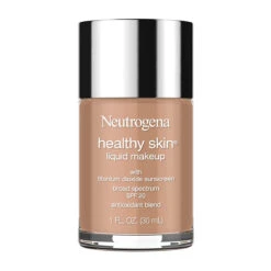 Neutrogena Healthy Skin Liquid Makeup Foundation, Broad Spectrum SPF 20 Sunscreen, Lightweight And Flawless Coverage Foundation With Antioxidant Vitamin E And Feverfew, 135 Chestnut, 1 Fl. Oz