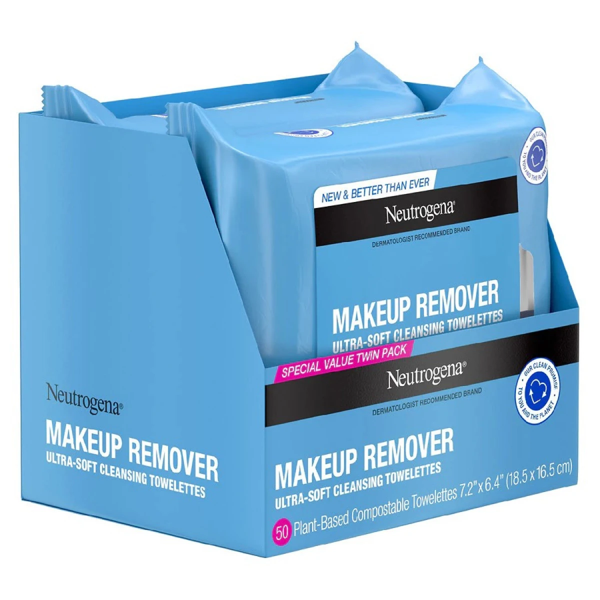Neutrogena Makeup Remover Cleansing Face Wipes 4 Neutrogena Makeup Remover Cleansing Face Wipes - Image 2